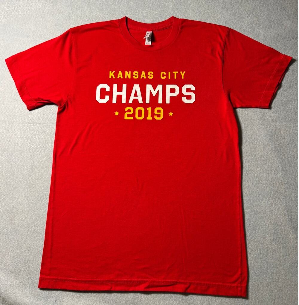 Kansas City Chiefs 2019 Super Bowl Champs American Apparel Size Medium